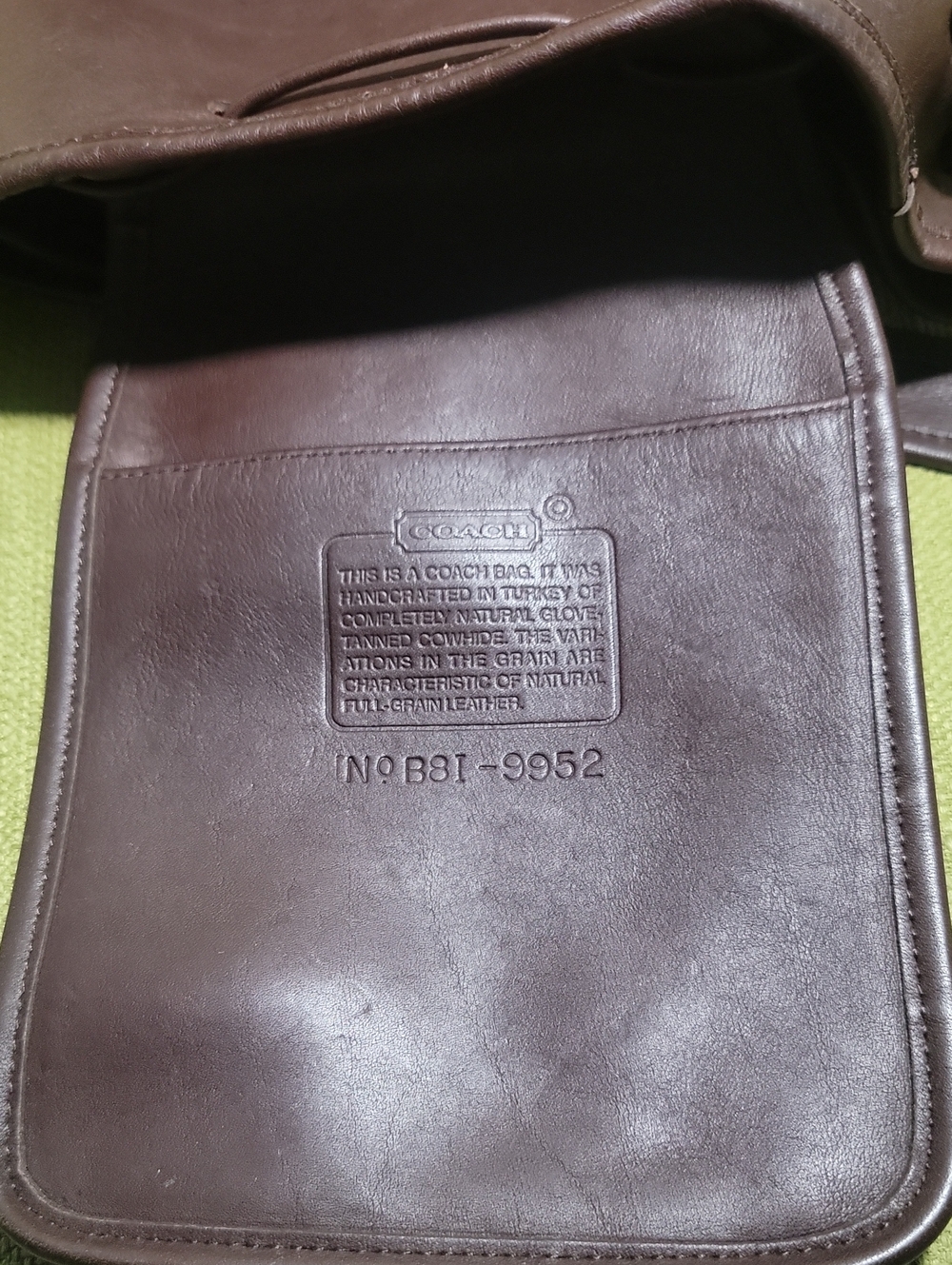 Vintage Coach Brown Leather Drawstring Bucket Bag - Picture 9 of 16